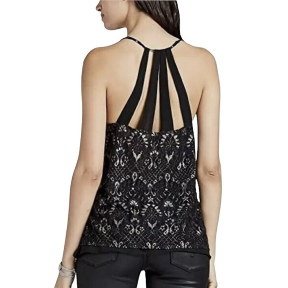 Lucky Brand Tops - Lucky Brand Layered Flowy Lace Tank Top. Black and Tan Size XS #1230